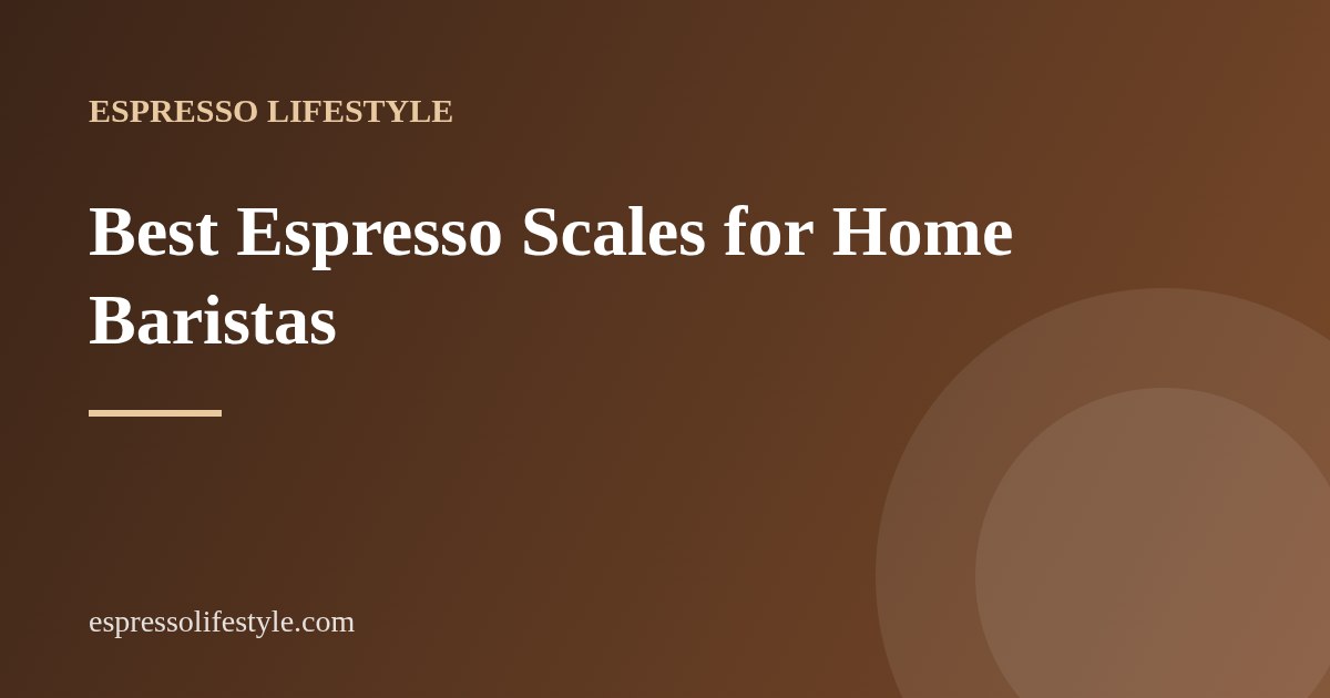 best espresso scale