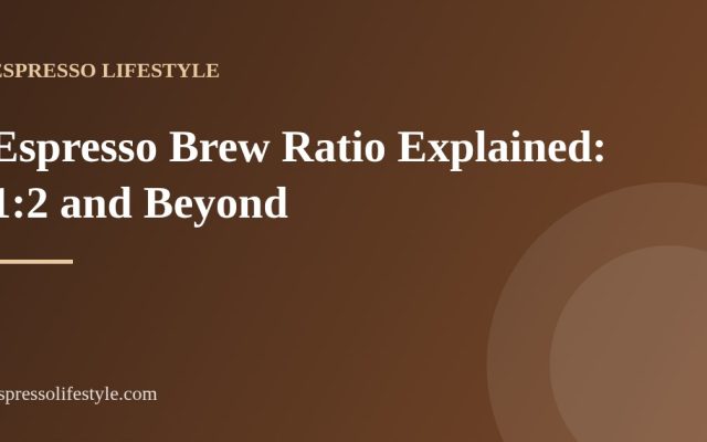 espresso brew ratio